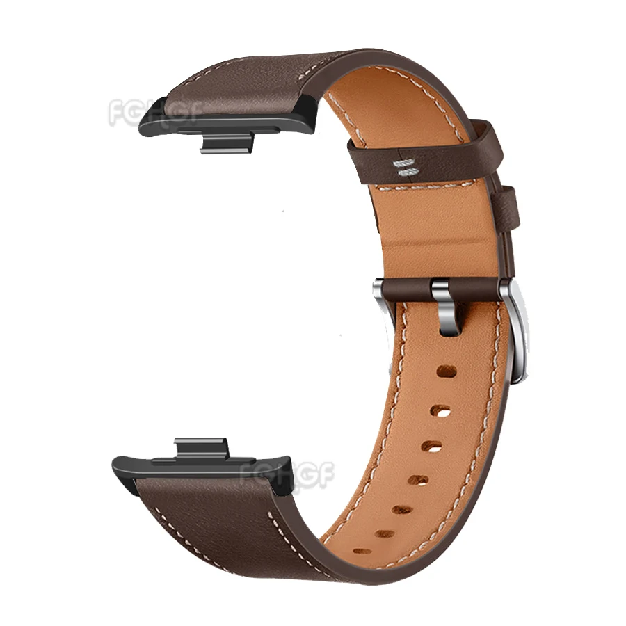 Premium Leather Wristband Bracelet - Stylish Replacement Strap Compatible with Smart Watches