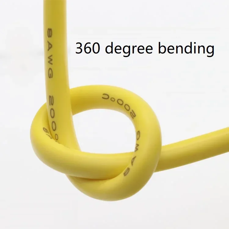 1M/5M Heat-resistant cable 30 28 26 24 22 20 18 16 15 14 13 12 10 AWG Ultra Soft Silicone Wire High Temperature Flexible Copper 5