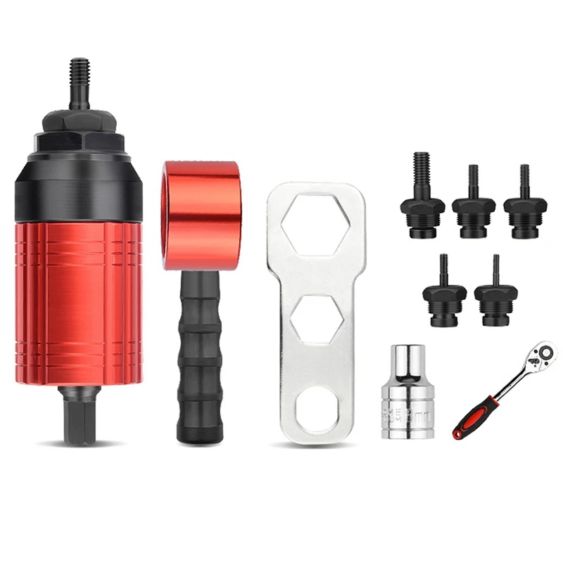 

Detachable Manual Electric Rivet Nut Tool Hand Rivet Nut Tool Set With Wrench Socket