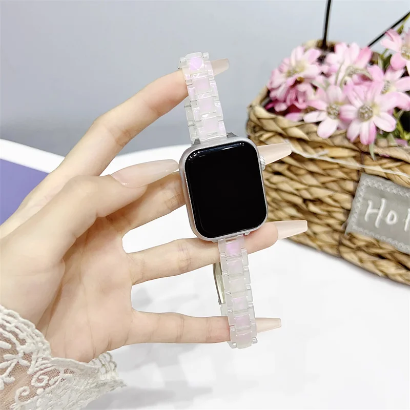 Sleek Transparent Strap for Women's Smartwatch Bracelet