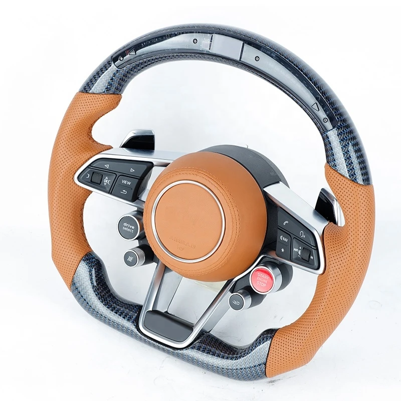 

Brand new S RS Au di A3 A4 B8 B9 A5 A6 A7 C8 A8 D4 D5 D6 Q3 Q5 Q5 SQ5 RS3 RS4 RS5 RS6 RS7 R8 carbon fiber car steering wheel