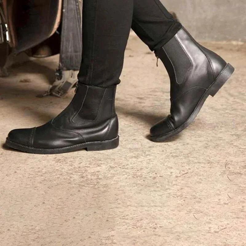 New Horse Riding Boots Equestrian Boots Unisex High Quality Zipper Shoes Men Women Horse Riding Cavallo