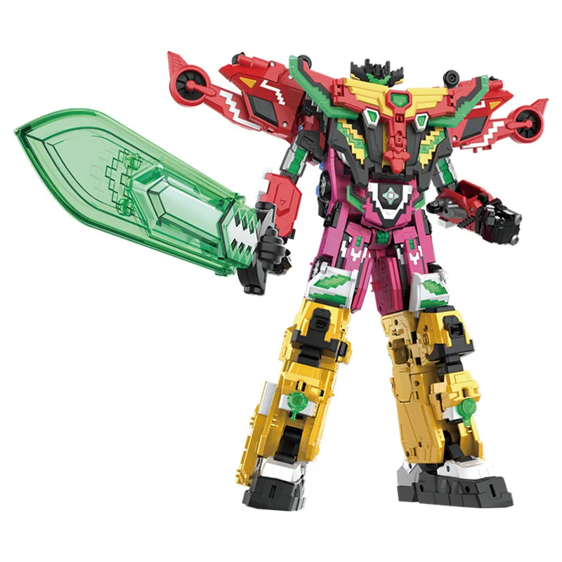 4 で 1 MiniForce 6 変換結合ロボットフィギュアおもちゃミニフォース