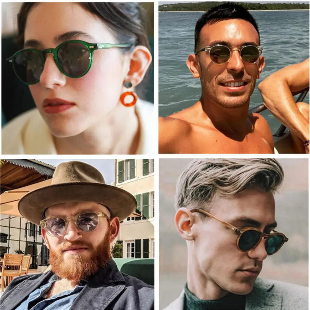 Retro Round Polarized Sunglasses 5