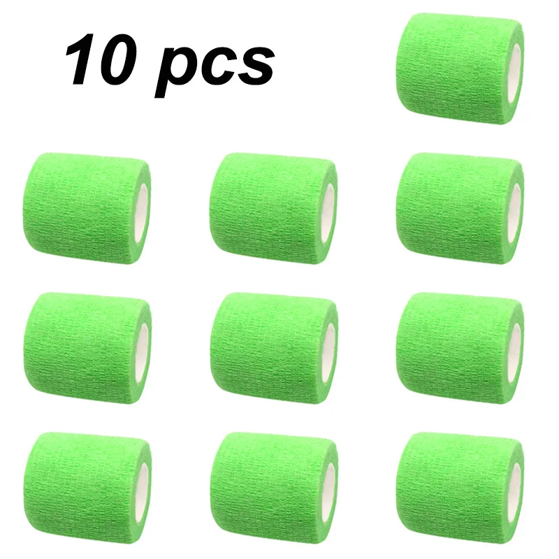 10 pcs Colorful Sports Self-Adhesive Elastic Bandage Wrap Tape - Versatile Aid Kit