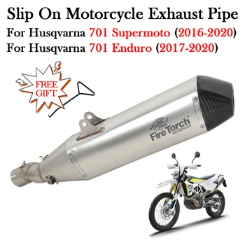 Slip On For Husqvarna 701 Enduro 2017 Supermoto 2016 - 2020 Motorcycle Exhaust Modify Escape DB Killer Muffler Middle Link Pipe