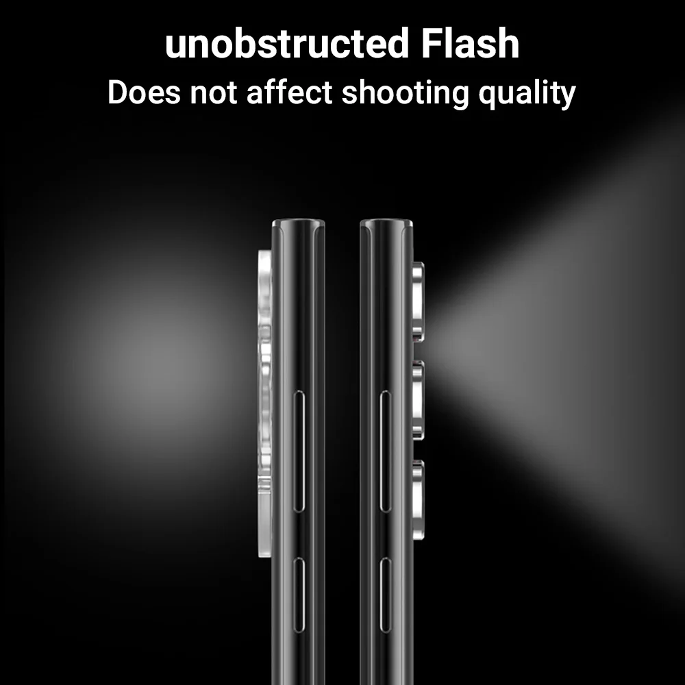 Premium Tempered Glass Camera Lens Protector - Enhanced Protection