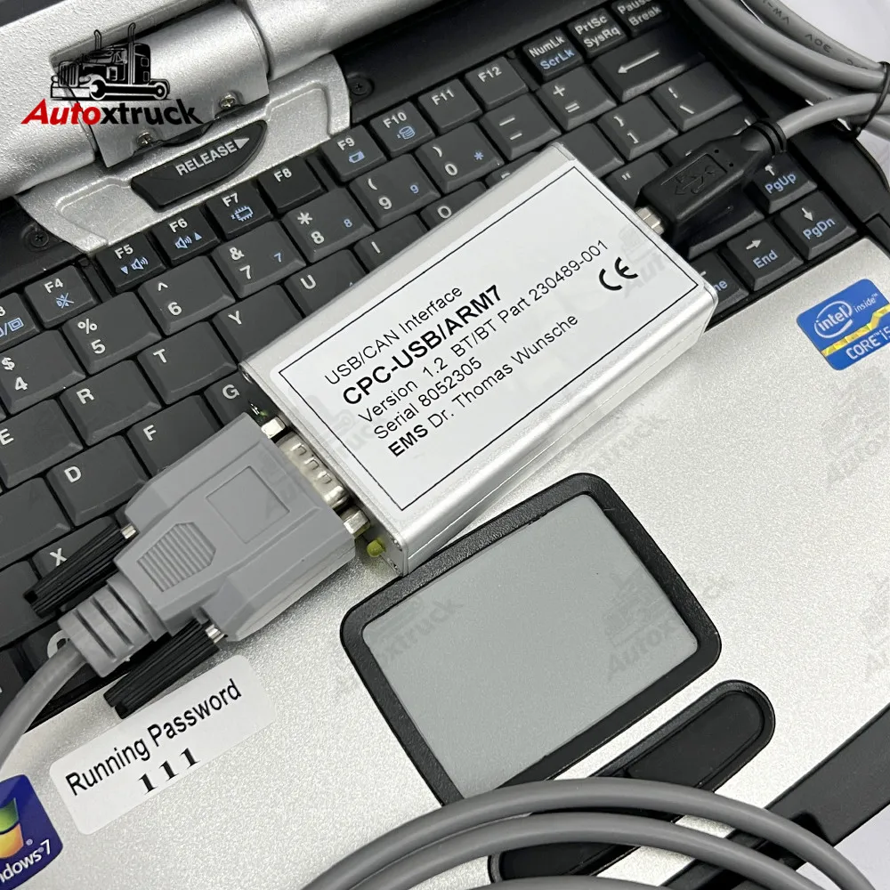 

TruckCom ToyotaBT For Toyota BT Servie Communication forklift truck diagnostic tool CF19 CF-19 Laptop