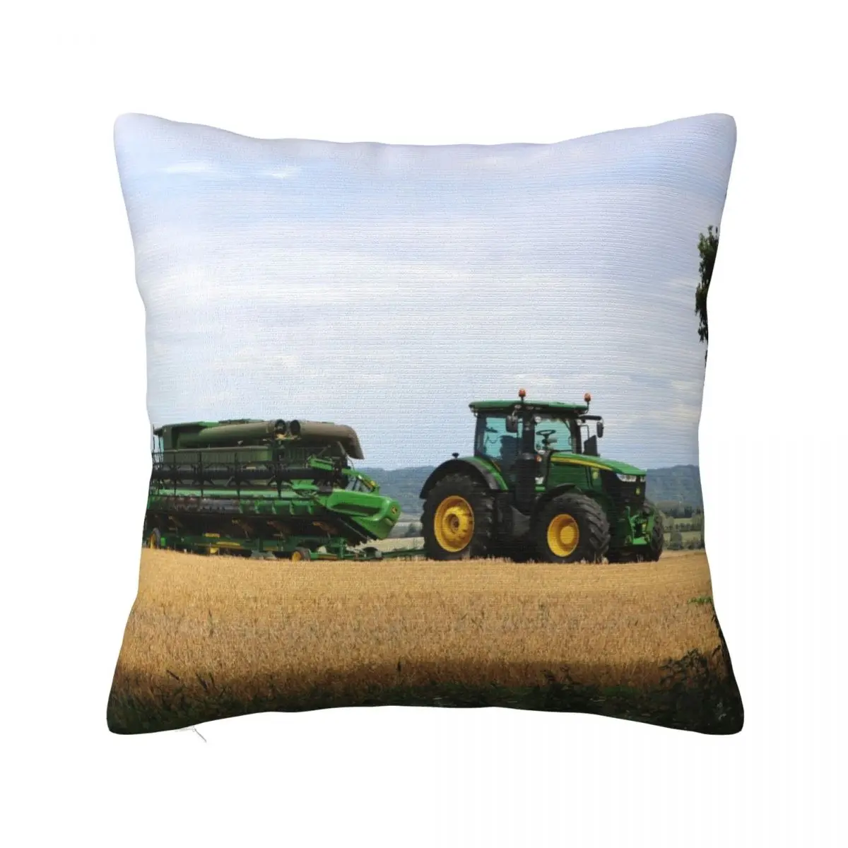 

Combine Harvester and Tractor Throw Pillow Cushions For Decorative Sofa Cusions Cover pillow cover christmas