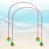 2pcs Diving Pool Toys Set No Toxic Through Door Diving Ring Body Exercise Swim Through Door Toys Durable PVC for Kid Child 3