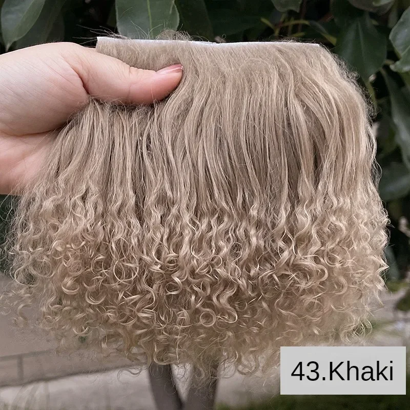Basic Color Wool Roll For Dolls Doll Dress-up DIY Wig Doll Modification Wig Reroot Wigs 1pc 5*10cm/1.97*3.94inch wool roll
