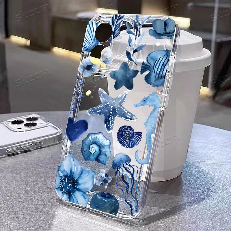 Adorable Turtle Shockproof Transparent Phone Case – Soft Protective Cover