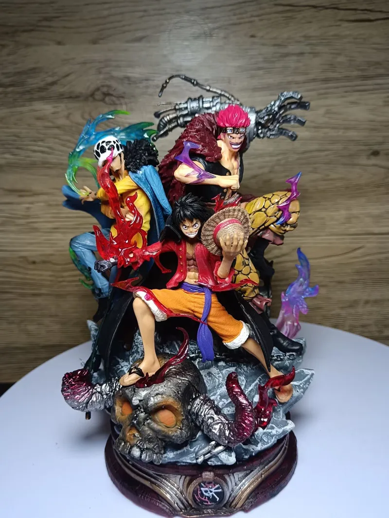 Anime Rufy One Piece Figures Trafalgar D. Water Law Eustass Kid Monkey D. Rufy Pvc Collection Model Toys Decorazione Regali