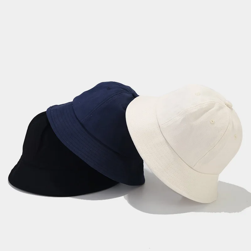 

Cotton Solid Bucket Hat Fisherman Hat Outdoor Travel Sun Cap for Men and Women 188