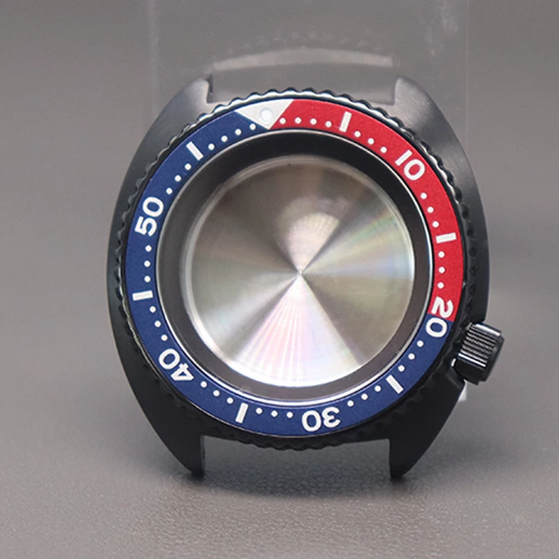 

Black Stainless Steel Case 28.5mm Seiko NH35 NH36 Movement Dial Seal Ring Accessory Stainless Steel Sapphire Glass