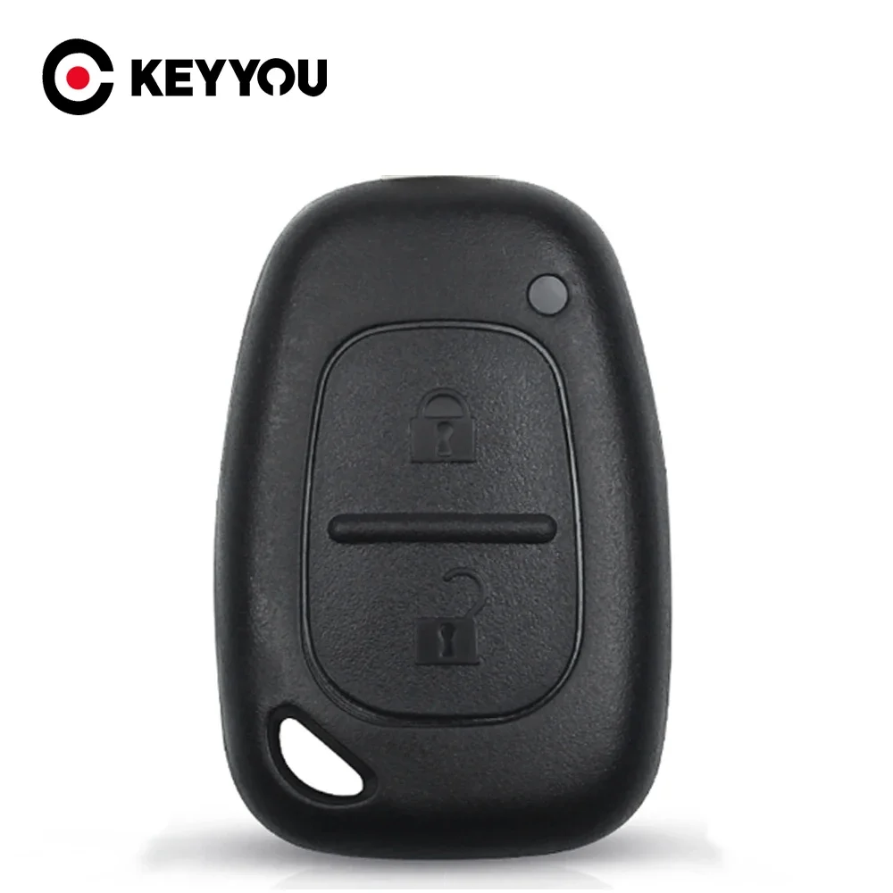 EllYYOU-Coque de clé de voiture à distance sans lame, Renault, Opel, SachFor, Nissan, Vivaro, Traffic, Primastar, 2 boutons, 1PC
