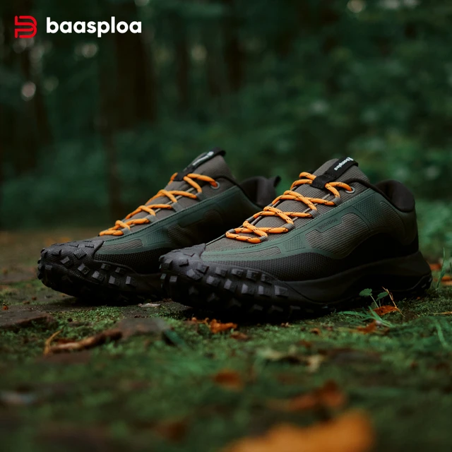 Baasploa-Chaussures de randonnée anti-éclaboussures pour homme, baskets d'extérieur confortables, décontractées, coordonnantes 2