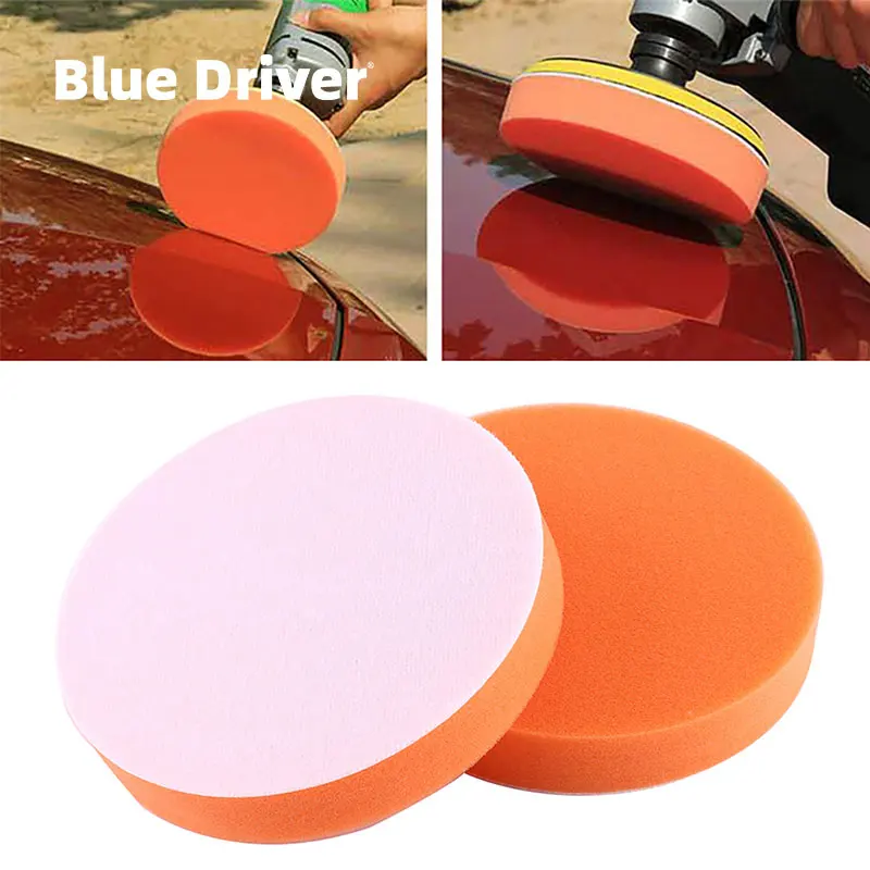 

10Pcs 6"(150mm) Sponge Polishing Buffing Waxing Pad Kit Tool For Car Polisher Buffer Orange