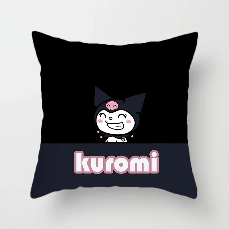 Miniso Sanrio Kuromi Hello Kitty Cinnamoroll My Melody plush pillow interior decoration ornaments sleeping pillow Seat pillow 4