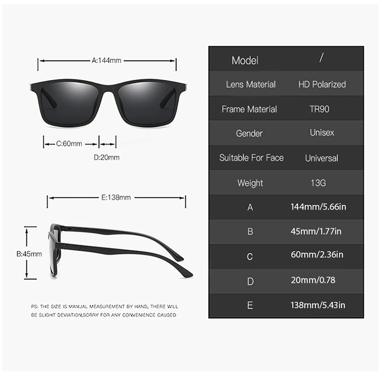 Tr polarisierte sonnenbrille für männer und frauen fahren brille fischer brille klassische sport brille – Detail 2