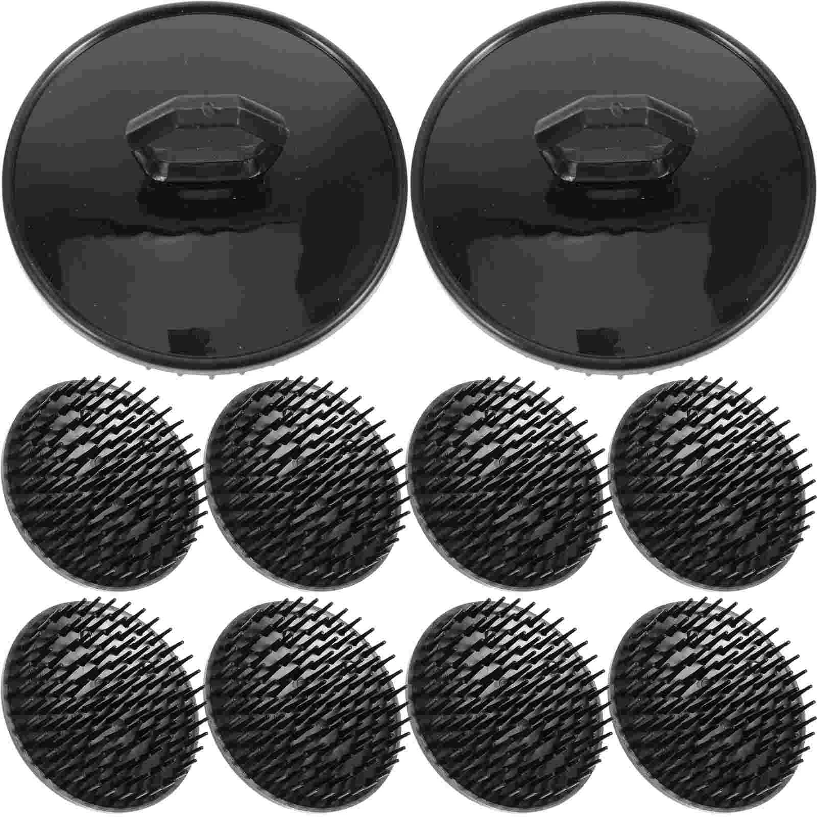 

10 Pcs Shampoo Brush Hair Cleaning Washer Scalp Care Exfoliator Plastic Dandruff
