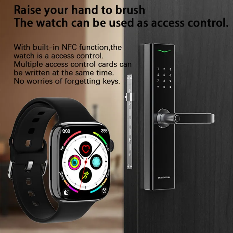 IWO 8 Max Ʈġ 2.05 ġ ȭ, NFC  ȭ, ɹڼ,  ͸,  , IP68 