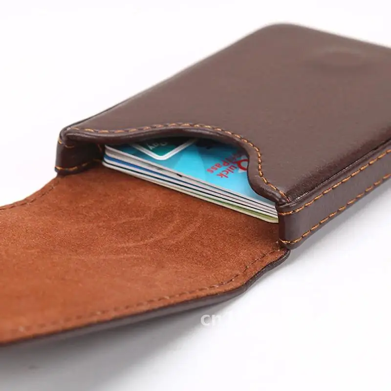 가죽 비즈니스 카드홀더 정리함 데스크톱 스토리지 RFID 마그네틱 도난 방지 선물, 수직 섹션, 신용 카드 케이스, 1pc