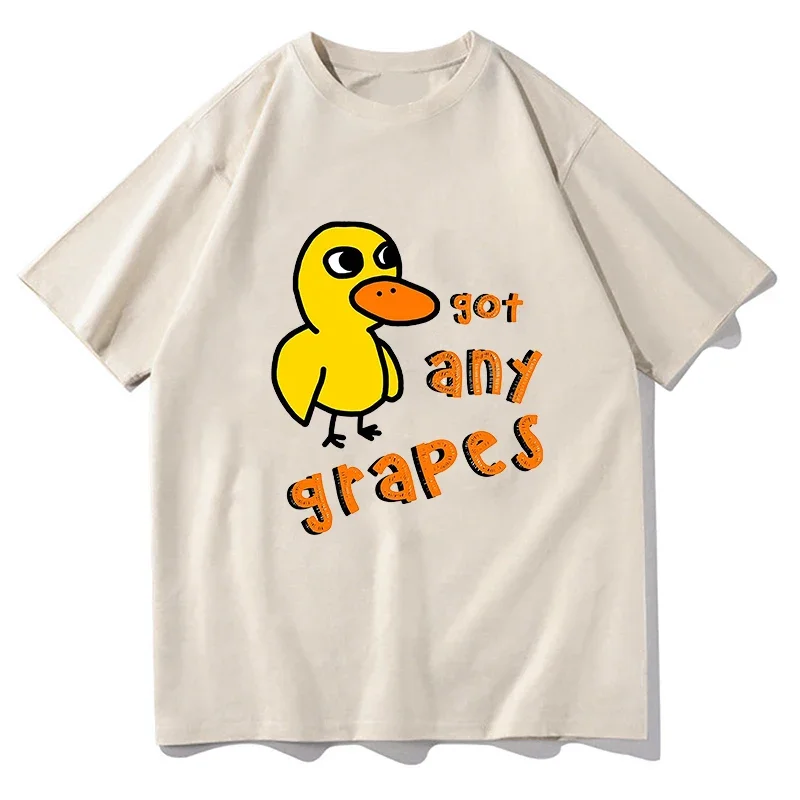 

Got Any Grapes Graphic T Shirts Men Cool Fashion Cotton Oversized T-shirt Summer Kawaii Pure Cotton Tops Streetwear Tees Clothes