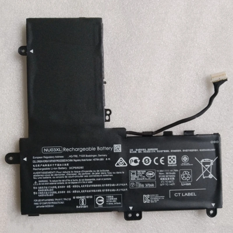 

NU03XL Battery ForHP Pavilion Stream X360 11 AB008TU AB014TU AB049TU AB100NB U001NK U016TU U054TU U097NIA U114TU AA009NX AG011NA
