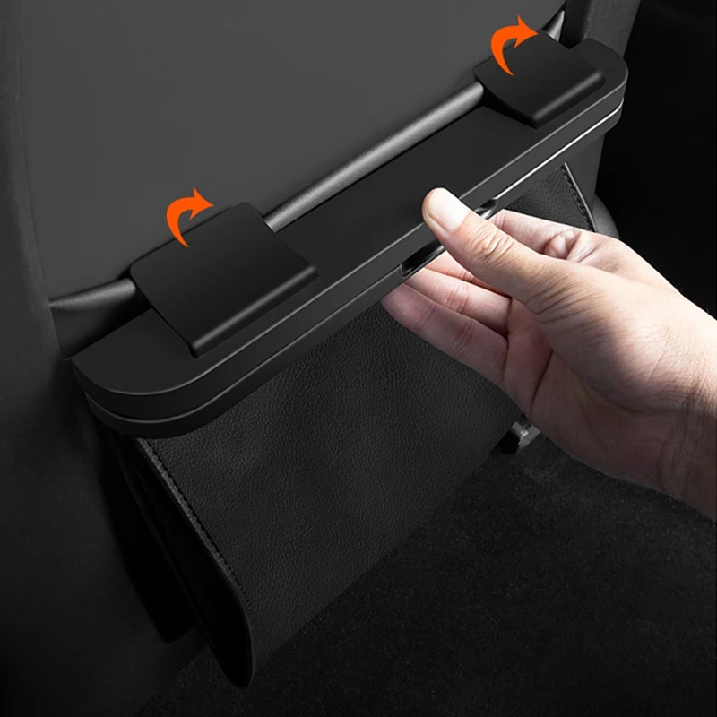For Tesla Model 3 Y Car Garbage Bag Waterproof Magnetic Adsorption Trash Back Seat Hanging Storage Pocket