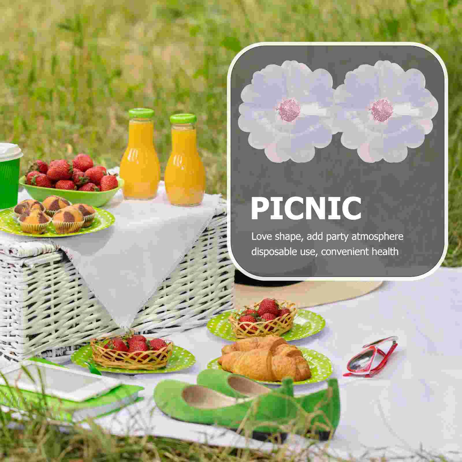 8 Pcs Flower Tableware Cake Pans Party Catering Trays Serving Cookie Platters Decorative Plate