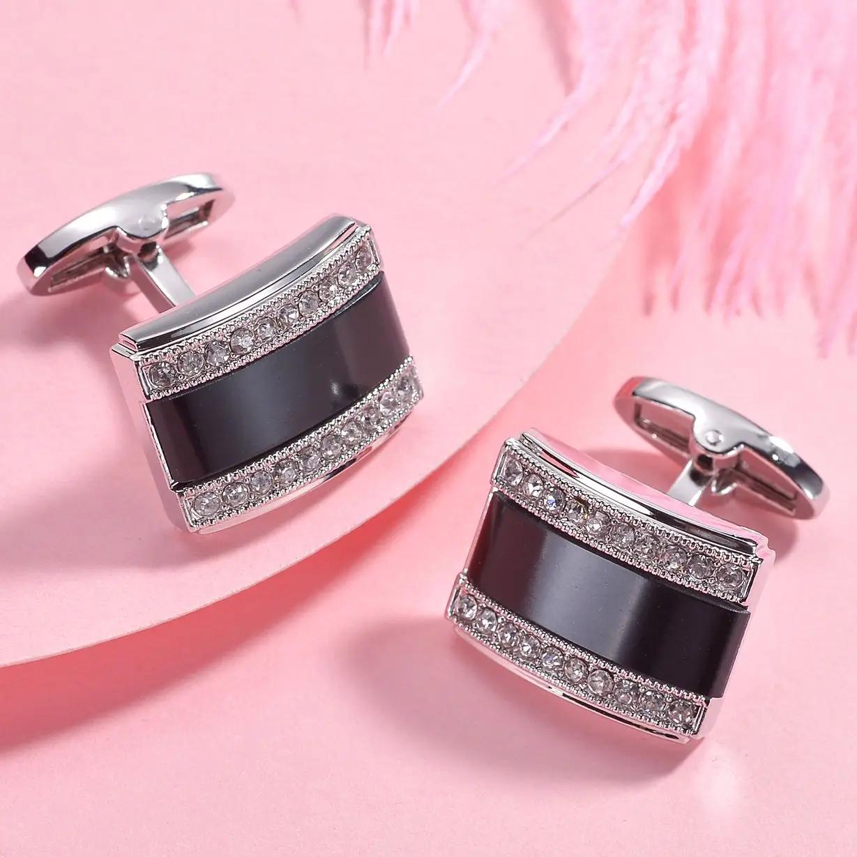 

Luxury Square Metal Cufflinks Creative Men Father Gift Business Wedding Party Nightclub Cuffs Sleeve Accessory