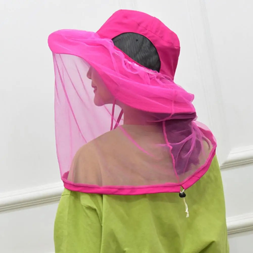 

Versatile Foldable Non-Fading Outdoor Camping Mosquito Net Hat Sun Hat Easy to Carry Sun Visor Hat Camping Supplies