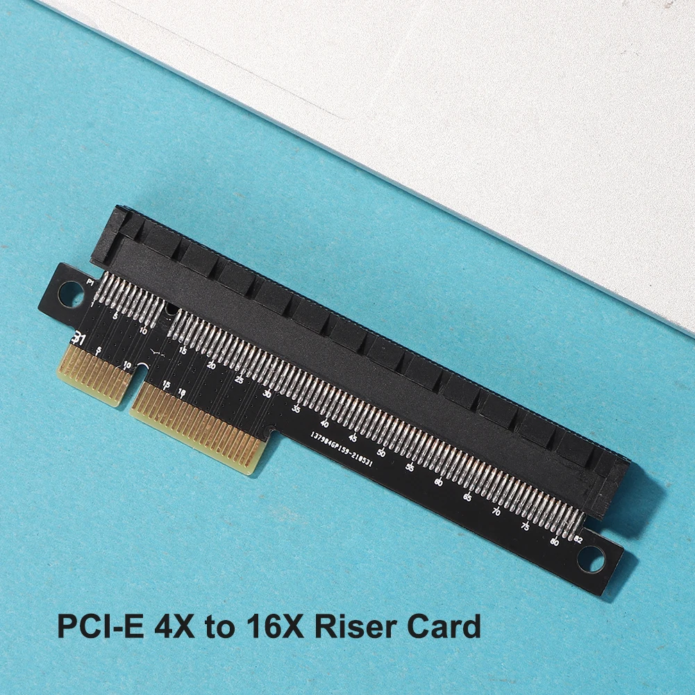 Desktop PCI-E 4X to 16X Adapter Card PCI-E 4X Male to Female Port Converter Card