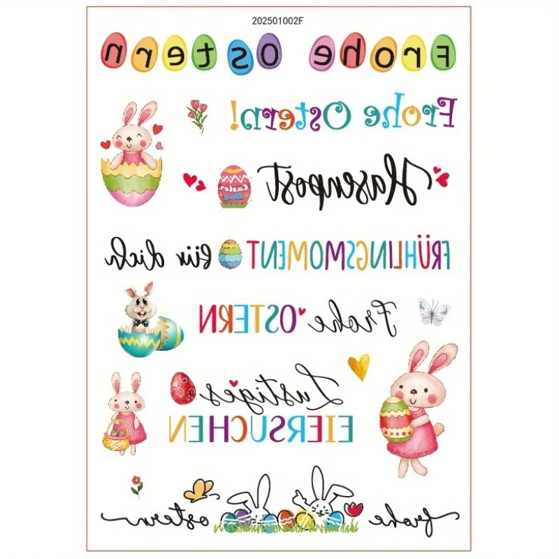 Easter Decorative Stickers for Candle Cup Gift
