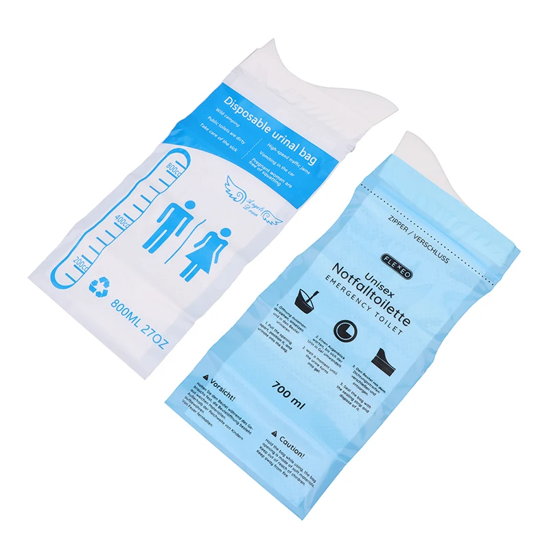 Disposable Vomit Bag,Urine Bag,Disposable Urine Bag,Disposable Toilet Bag 1PC Auto Outdoor Travel Emergency Disposable WC Vomiting Bolsas For Woman Man Children 700/800ML Portable Car Toilet Urine Bag