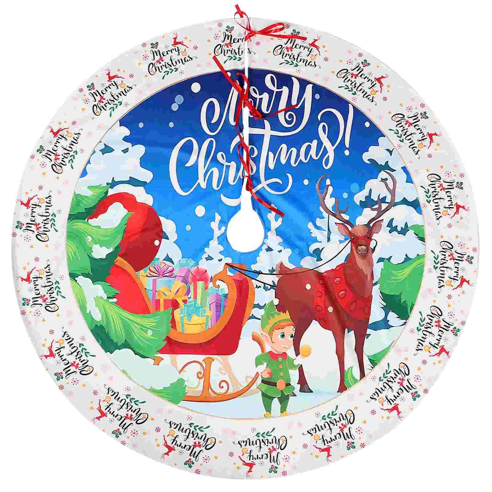 

Clothing Border New Snowman Christmas Tree Ornament Plush Skirt Decorations Xmas