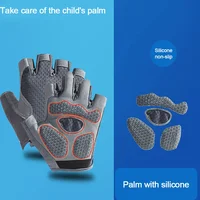 1Pair Children Gloves Half Finger Outdoor Sports Kid Cycling Boys Girls Protection Antislip Breathable Thin Spring Summer Gloves 2