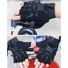 1Pair Kids Tactical Fingerless Gloves Army Military Camo Anti-Skid Mittens Half Finger Boys Girls Children Outdoor Sport Cycling 6