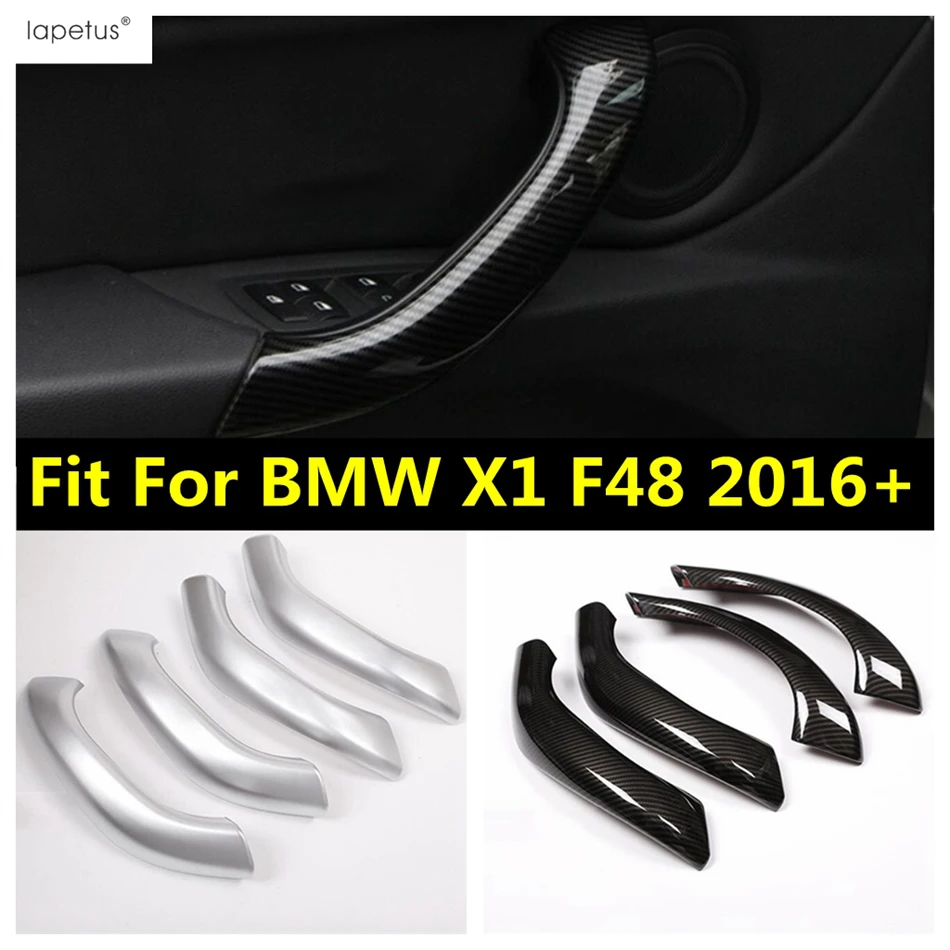 

Inner Armrest Door Handle Panel Strip Decoration Cover Trim Fit For BMW X1 F48 2016 - 2021 ABS Carbon Fiber Accessories Interior