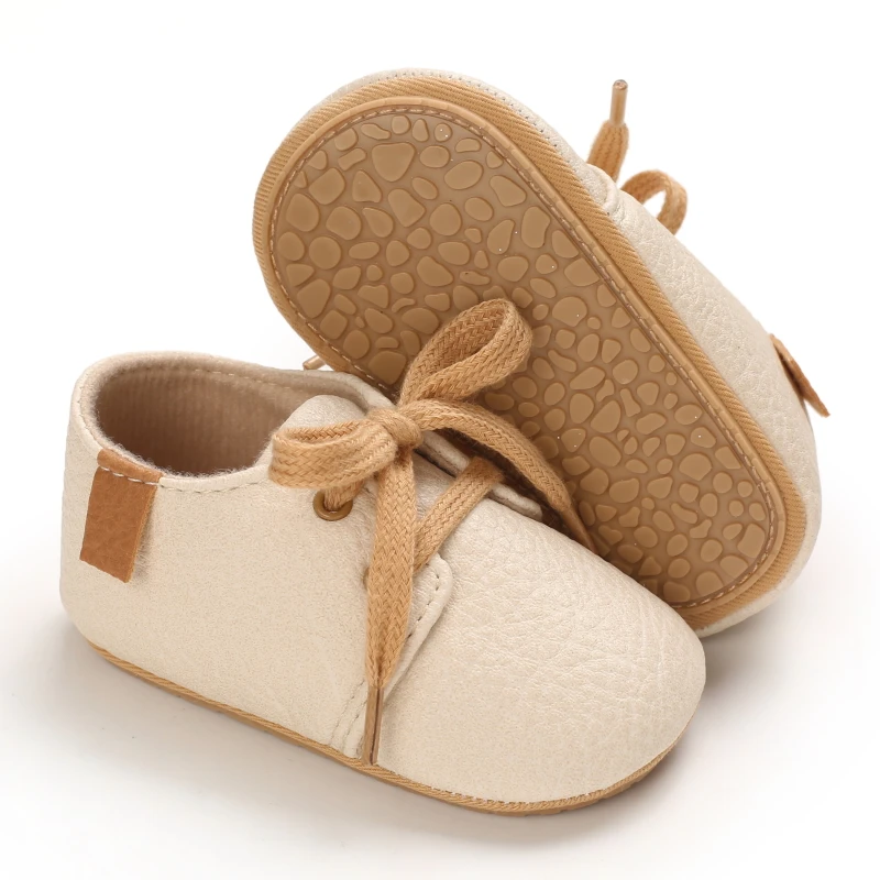 Nuove scarpe da bambino scarpe da ragazza da ragazzo in pelle retrò suola in gomma multicolore per bambini antiscivolo primi camminatori mocassini per neonati