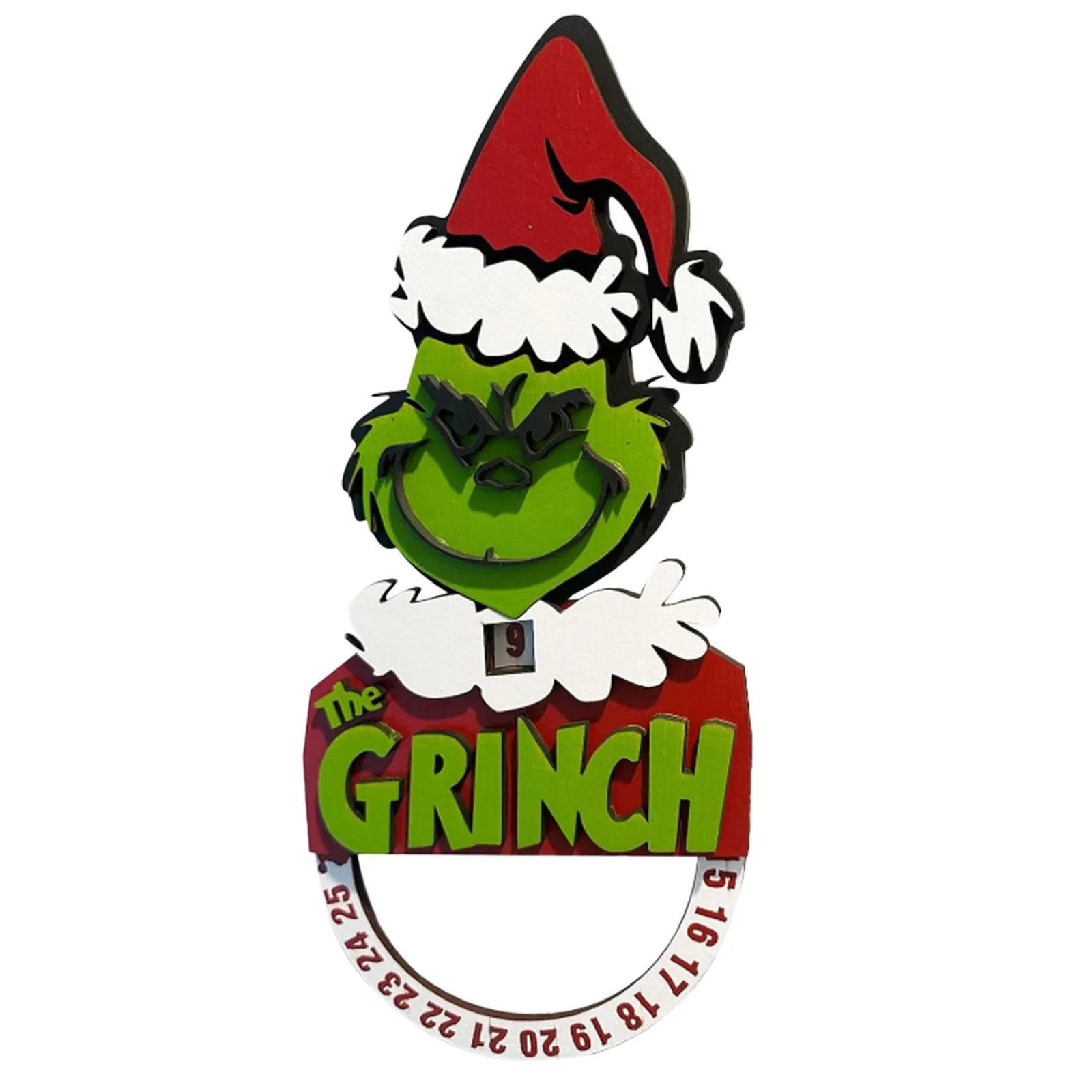 

Календарь с обратным отсчетом на Рождество 2023, 3D деревянный подвесной календарь для Адвента, декор для стен на День Благодарения и Рождество