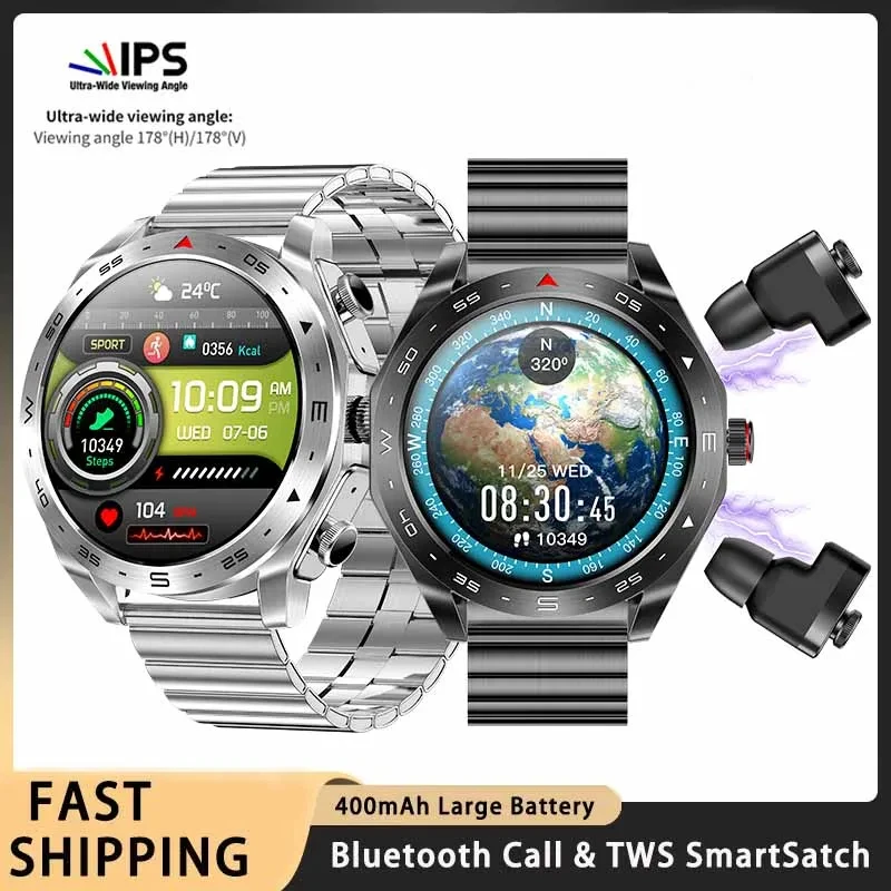 

Смарт-часы мужские с поддержкой Bluetooth, пульсометром, тонометром и сенсорным экраном 1,52 дюйма