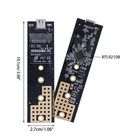 SSD Adapter M.2 SATA/NVME SSD to USB 3.1 TYPE C Converter Board Riser M/B+M Key Dual Protocol RTL9210B 10Gb for 2230-2280 M2 SSD - Image 6