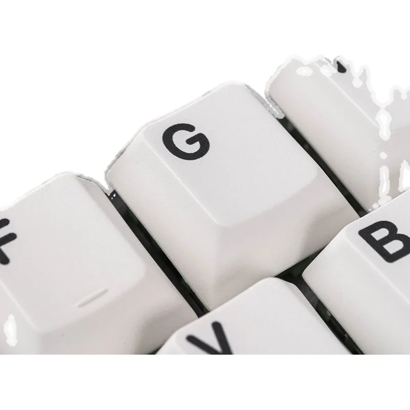 Keycaps Personalizados para Teclado Keybox Shenpo Bow Simples Branco Faça Você Mesmo Cereja Perfil Pby Dye Sub Conjunto Completo - Imagem 3