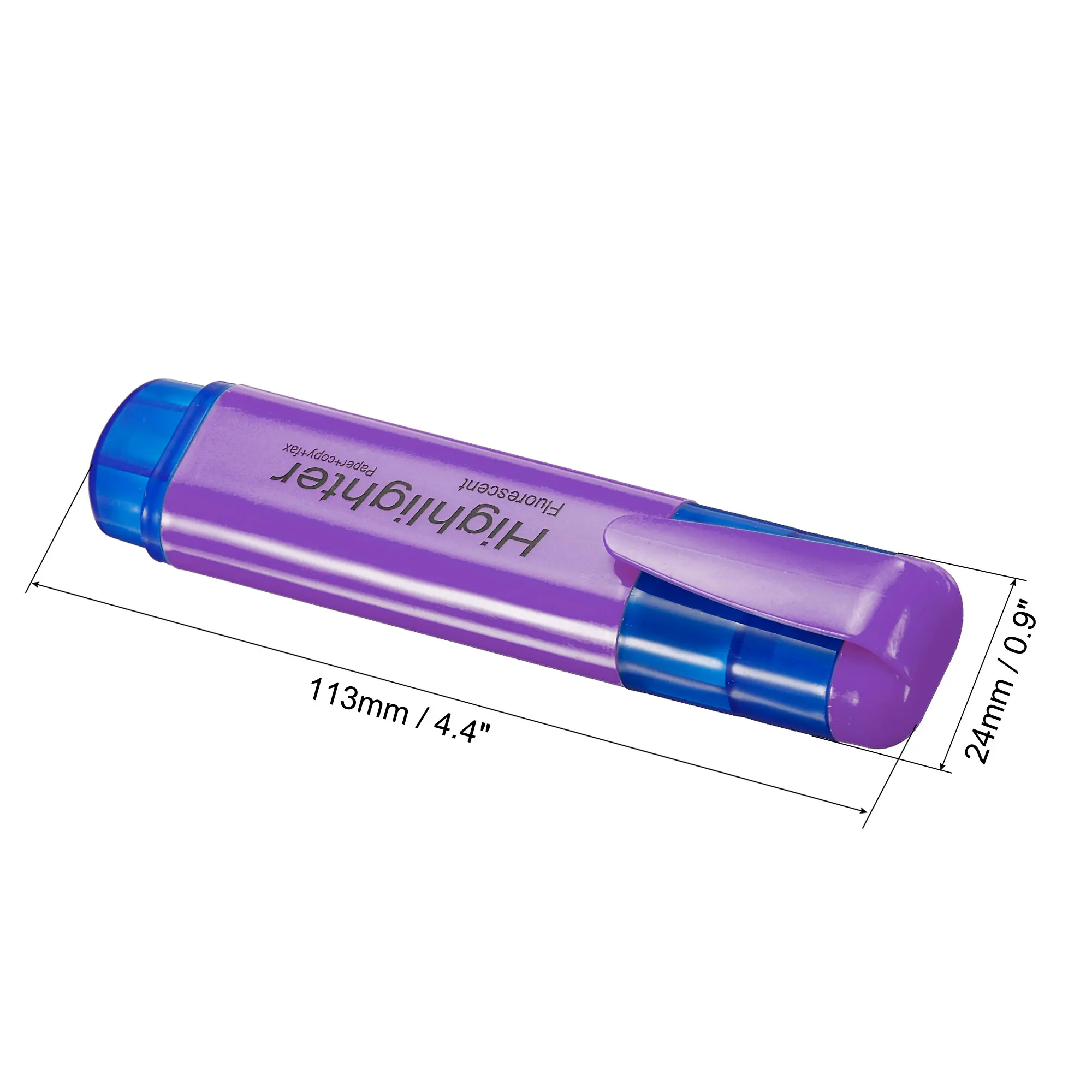 4/6Pc Highlighter Fluorescent Pen Broad Tip Writing Marker Pens for Art Drawing Doodling Marking Office Stationery School Supply 2