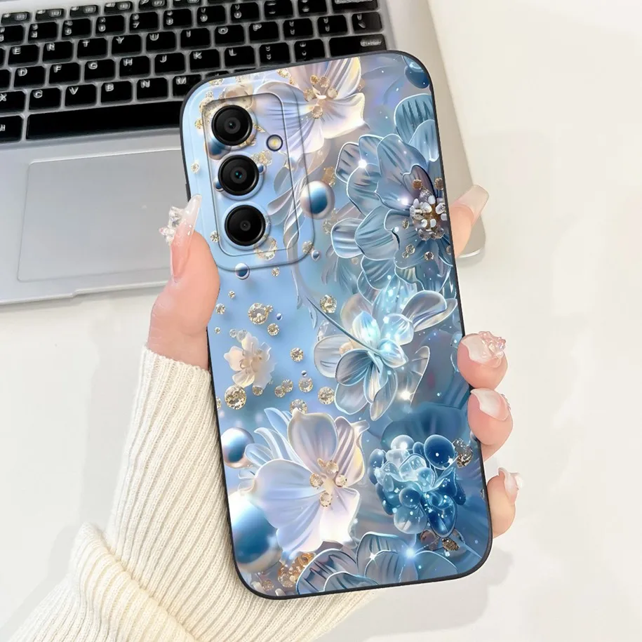 Floral Fashion Soft Silicone Phone Case - Elegant Flower Design