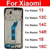 For Xiaomi Redmi 13 13C 14C 14R 15C 4G 5G LCD Middle Frame Housing LCD Front Housing Bezel Chassis Shell Replacement Repair 1
