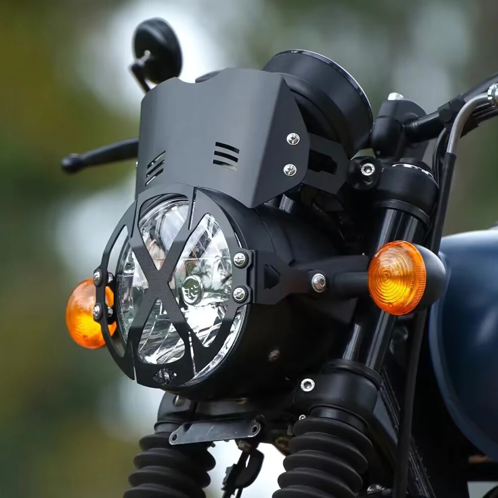 

Для Royal Enfield Hunter 350 Hunter350 2022 2023 2024 2025 аксессуары для мотоциклов передняя фара решетка радиатора Защитная крышка