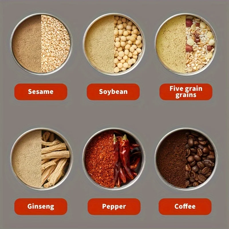 1pc Electric Cereals Grain Grinder Grinding Machine Coffee Blender Coffee Preparation Machine Bean Grinder Coffee Maker For Home 4